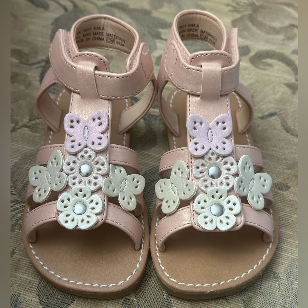 NEVER WORN Flower Gladiator Sandals